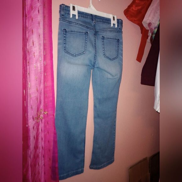 Cat & Jack girls bootcut super stretch light blue jeans size 12 - Picture 2 of 5